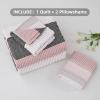 imageAndency Queen Quilt Bedding Set Beige 3 Pieces Patchwork Beige Striped Ultra Soft Lightweight Bedspreads Coverlets Set with 2 Pillow Shams for All Seasons 90quotx96quot38  Grey Pink