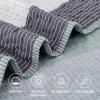 imageAndency Queen Quilt Bedding Set Beige 3 Pieces Patchwork Beige Striped Ultra Soft Lightweight Bedspreads Coverlets Set with 2 Pillow Shams for All Seasons 90quotx96quot01  Sage Green