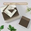 imageAndency Queen Quilt Bedding Set Beige 3 Pieces Patchwork Beige Striped Ultra Soft Lightweight Bedspreads Coverlets Set with 2 Pillow Shams for All Seasons 90quotx96quot33  Mocha