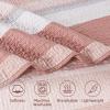 imageAndency Queen Quilt Bedding Set Beige 3 Pieces Patchwork Beige Striped Ultra Soft Lightweight Bedspreads Coverlets Set with 2 Pillow Shams for All Seasons 90quotx96quot23  Blush Pink