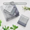 imageAndency Queen Quilt Bedding Set Beige 3 Pieces Patchwork Beige Striped Ultra Soft Lightweight Bedspreads Coverlets Set with 2 Pillow Shams for All Seasons 90quotx96quot03  Grey