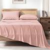 imageAndency Queen Sheets Set 100 Viscose Derived from Bamboo Cooling Summer Bed Sheets Queen Size Deep Pocket Up to 16quot Silky Soft Sheets Hotel Bedding Sheets ampamp Pillowcases Dark Emerald GreenBlush