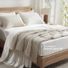 imageAndency Queen Sheets Set 100 Viscose Derived from Bamboo Cooling Summer Bed Sheets Queen Size Deep Pocket Up to 16quot Silky Soft Sheets Hotel Bedding Sheets ampamp Pillowcases Dark Emerald GreenIvory