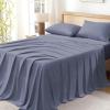 imageAndency Queen Sheets Set 100 Viscose Derived from Bamboo Cooling Summer Bed Sheets Queen Size Deep Pocket Up to 16quot Silky Soft Sheets Hotel Bedding Sheets ampamp Pillowcases Dark Emerald GreenBluish Grey