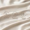 imageAndency Queen Sheets Set 100 Viscose Derived from Bamboo Cooling Summer Bed Sheets Queen Size Deep Pocket Up to 16quot Silky Soft Sheets Hotel Bedding Sheets ampamp Pillowcases Dark Emerald GreenOatmeal