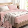 imageAndency Queen Sheets Set 100 Viscose Derived from Bamboo Cooling Summer Bed Sheets Queen Size Deep Pocket Up to 16quot Silky Soft Sheets Hotel Bedding Sheets ampamp Pillowcases Dark Emerald GreenBlush