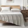 imageAndency Queen Sheets Set 100 Viscose Derived from Bamboo Cooling Summer Bed Sheets Queen Size Deep Pocket Up to 16quot Silky Soft Sheets Hotel Bedding Sheets ampamp Pillowcases Dark Emerald GreenLinen