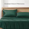 imageAndency Queen Sheets Set 100 Viscose Derived from Bamboo Cooling Summer Bed Sheets Queen Size Deep Pocket Up to 16quot Silky Soft Sheets Hotel Bedding Sheets ampamp Pillowcases Dark Emerald GreenEmerald Green