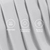 imageAndency Queen Sheets Set 100 Viscose Derived from Bamboo Cooling Summer Bed Sheets Queen Size Deep Pocket Up to 16quot Silky Soft Sheets Hotel Bedding Sheets ampamp Pillowcases Dark Emerald GreenLight Grey