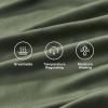 imageAndency Queen Sheets Set 100 Viscose Derived from Bamboo Cooling Summer Bed Sheets Queen Size Deep Pocket Up to 16quot Silky Soft Sheets Hotel Bedding Sheets ampamp Pillowcases Dark Emerald GreenOlive Green