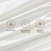 imageAndency Queen Sheets Set 100 Viscose Derived from Bamboo Cooling Summer Bed Sheets Queen Size Deep Pocket Up to 16quot Silky Soft Sheets Hotel Bedding Sheets ampamp Pillowcases Dark Emerald GreenIvory