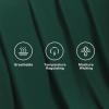 imageAndency Queen Sheets Set 100 Viscose Derived from Bamboo Cooling Summer Bed Sheets Queen Size Deep Pocket Up to 16quot Silky Soft Sheets Hotel Bedding Sheets ampamp Pillowcases Dark Emerald GreenEmerald Green