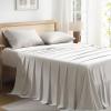 imageAndency Queen Sheets Set 100 Viscose Derived from Bamboo Cooling Summer Bed Sheets Queen Size Deep Pocket Up to 16quot Silky Soft Sheets Hotel Bedding Sheets ampamp Pillowcases Dark Emerald GreenLinen