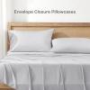 imageAndency Queen Sheets Set 100 Viscose Derived from Bamboo Cooling Summer Bed Sheets Queen Size Deep Pocket Up to 16quot Silky Soft Sheets Hotel Bedding Sheets ampamp Pillowcases Dark Emerald GreenLight Grey