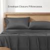 imageAndency Queen Sheets Set 100 Viscose Derived from Bamboo Cooling Summer Bed Sheets Queen Size Deep Pocket Up to 16quot Silky Soft Sheets Hotel Bedding Sheets ampamp Pillowcases Dark Emerald GreenDark Grey