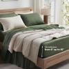 imageAndency Queen Sheets Set 100 Viscose Derived from Bamboo Cooling Summer Bed Sheets Queen Size Deep Pocket Up to 16quot Silky Soft Sheets Hotel Bedding Sheets ampamp Pillowcases Dark Emerald GreenOlive Green