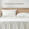 imageAndency Queen Sheets Set 100 Viscose Derived from Bamboo Cooling Summer Bed Sheets Queen Size Deep Pocket Up to 16quot Silky Soft Sheets Hotel Bedding Sheets ampamp Pillowcases Dark Emerald GreenIvory