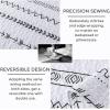 imageAndency Quilt King Size Set Grey 106x96 Inch 3 Pieces1 Striped Boho Printed Quilt and 2 Pillowcases Bohemian Summer Lightweight Reversible Microfiber Bedspread Coverlet Sets03  White  Printed Pattern