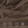 imageAndency White Ruffle Comforter Full Set 3pcs Vintage Farmhouse Shabby Chic Bedding Comforter Set Soft Lightweight Fluffy Bed Comforter Sets All Season Bedding SetBrown