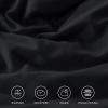 imageAndency White Ruffle Comforter Full Set 3pcs Vintage Farmhouse Shabby Chic Bedding Comforter Set Soft Lightweight Fluffy Bed Comforter Sets All Season Bedding SetBlack