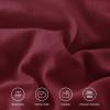 imageAndency White Ruffle Comforter Full Set 3pcs Vintage Farmhouse Shabby Chic Bedding Comforter Set Soft Lightweight Fluffy Bed Comforter Sets All Season Bedding SetBurgundy