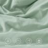 imageAndency White Ruffle Comforter Full Set 3pcs Vintage Farmhouse Shabby Chic Bedding Comforter Set Soft Lightweight Fluffy Bed Comforter Sets All Season Bedding SetSage