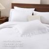 imageAndency White Ruffle Comforter Full Set 3pcs Vintage Farmhouse Shabby Chic Bedding Comforter Set Soft Lightweight Fluffy Bed Comforter Sets All Season Bedding SetWhite