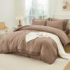imageAndency Beige California King Size Comforter Set with Sheets  7 Pieces Boho Tassel Bed in a Bag Soft Lightweight Bedding Sets Fringe Bed Set with Comforter Sheets Pillowcases ampamp Shams08  Taupe