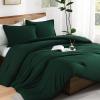 imageAndency Beige Twin Size Comforter Set Solid Bed Comforter 2 Pieces 1 Boho Comforter ampamp 1 Pillowcase Lightweight and Fluffy Plain Beige Bed Comforter Set for All SeasonDark Green