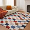 imageAndency 3x5 Ft Black and White Area Rug for Living Room Classic Checkered Shaggy Rug NonSlip High Pile Soft Fluffy Rug Fuzzy Carpet Bedroom Kids Toddler Room Nursery Playroom Cute Dorm Home DecorMulti Color