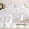 imageAndency Comforter Full Size Set White 3 Pieces Boho Soft Warm Bed Comforter Set Full Aesthetic All Season Bedding Comforter ampamp Sets Quilt Bed Set for Women Men 79x90In Comforter