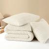 imageAndency Fluffy Queen Comforter Set Super Soft White Comforters Queen Size Winter Warm Fleece Faux Fur Bedding Set Luxury Plush Fuzzy Bed Set 3 Pieces 1 Shaggy Comforter 2 PillowcasesCream