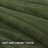 imageAndency Fluffy Queen Comforter Set Super Soft White Comforters Queen Size Winter Warm Fleece Faux Fur Bedding Set Luxury Plush Fuzzy Bed Set 3 Pieces 1 Shaggy Comforter 2 PillowcasesOlive Green
