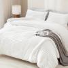 imageAndency Fluffy Queen Comforter Set Super Soft White Comforters Queen Size Winter Warm Fleece Faux Fur Bedding Set Luxury Plush Fuzzy Bed Set 3 Pieces 1 Shaggy Comforter 2 PillowcasesWhite