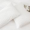 imageAndency Fluffy Queen Comforter Set Super Soft White Comforters Queen Size Winter Warm Fleece Faux Fur Bedding Set Luxury Plush Fuzzy Bed Set 3 Pieces 1 Shaggy Comforter 2 PillowcasesWhite