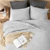 imageAndency Fluffy Queen Comforter Set Super Soft White Comforters Queen Size Winter Warm Fleece Faux Fur Bedding Set Luxury Plush Fuzzy Bed Set 3 Pieces 1 Shaggy Comforter 2 PillowcasesLight Grey