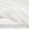 imageAndency Fluffy Queen Comforter Set Super Soft White Comforters Queen Size Winter Warm Fleece Faux Fur Bedding Set Luxury Plush Fuzzy Bed Set 3 Pieces 1 Shaggy Comforter 2 PillowcasesWhite