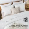 imageAndency Green King Size Quilt Bedding Set 106x96 Inch 3 Pieces Soft Lightweight Bedspread Coverlet Boho Summer Quilt King Size for All Season1 Quilt 2 Pillow ShamsWhite