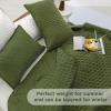 imageAndency Green King Size Quilt Bedding Set 106x96 Inch 3 Pieces Soft Lightweight Bedspread Coverlet Boho Summer Quilt King Size for All Season1 Quilt 2 Pillow ShamsGreen