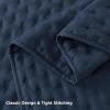 imageAndency Green King Size Quilt Bedding Set 106x96 Inch 3 Pieces Soft Lightweight Bedspread Coverlet Boho Summer Quilt King Size for All Season1 Quilt 2 Pillow ShamsNavy Blue
