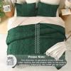 imageAndency Khaki Tufted Comforter Set Twin 2 Pieces1 Boho Comforter 1 Pillowcase Textured Farmhouse Bedding Set with Soft Microfiber Down Alternative Geometric Pattern02  Emerald