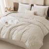 imageAndency Khaki Tufted Comforter Set Twin 2 Pieces1 Boho Comforter 1 Pillowcase Textured Farmhouse Bedding Set with Soft Microfiber Down Alternative Geometric Pattern04  Beige