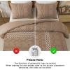 imageAndency Khaki Tufted Comforter Set Twin 2 Pieces1 Boho Comforter 1 Pillowcase Textured Farmhouse Bedding Set with Soft Microfiber Down Alternative Geometric Pattern06  Taupe