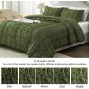 imageAndency Khaki Tufted Comforter Set Twin 2 Pieces1 Boho Comforter 1 Pillowcase Textured Farmhouse Bedding Set with Soft Microfiber Down Alternative Geometric Pattern10  Olive Green