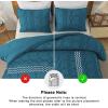 imageAndency Khaki Tufted Comforter Set Twin 2 Pieces1 Boho Comforter 1 Pillowcase Textured Farmhouse Bedding Set with Soft Microfiber Down Alternative Geometric Pattern07  Teal