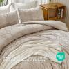 imageAndency Khaki Tufted Comforter Set Twin 2 Pieces1 Boho Comforter 1 Pillowcase Textured Farmhouse Bedding Set with Soft Microfiber Down Alternative Geometric Pattern01  Khaki
