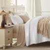 imageAndency Khaki Tufted Comforter Set Twin 2 Pieces1 Boho Comforter 1 Pillowcase Textured Farmhouse Bedding Set with Soft Microfiber Down Alternative Geometric Pattern03  White