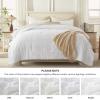 imageAndency Khaki Tufted Comforter Set Twin 2 Pieces1 Boho Comforter 1 Pillowcase Textured Farmhouse Bedding Set with Soft Microfiber Down Alternative Geometric Pattern03  White