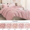 imageAndency Khaki Tufted Comforter Set Twin 2 Pieces1 Boho Comforter 1 Pillowcase Textured Farmhouse Bedding Set with Soft Microfiber Down Alternative Geometric Pattern13  Pink
