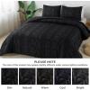 imageAndency Khaki Tufted Comforter Set Twin 2 Pieces1 Boho Comforter 1 Pillowcase Textured Farmhouse Bedding Set with Soft Microfiber Down Alternative Geometric Pattern05  Black